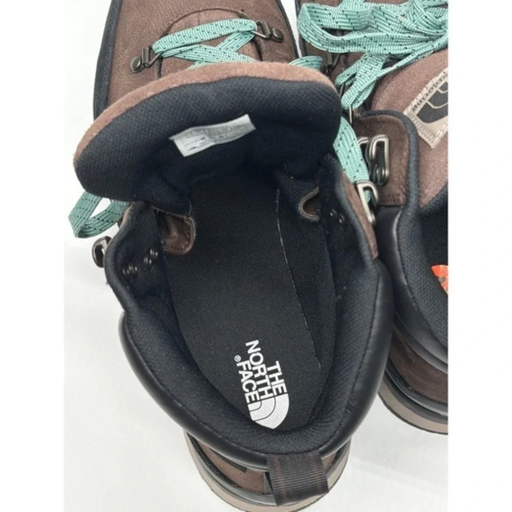 The North Face Mens Brown Leather Hiking Boots Waterproof size 12 NWT Gorpcore‎